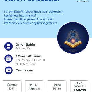 Kur’an-ı Kerim’de İnsan Psikolojisi – Modül 1